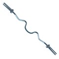 Sunny Health & Fitness Sunny Health & Fitness OB-48 48 in. Olympic Super Curl Bar With Ring Collars OB-48